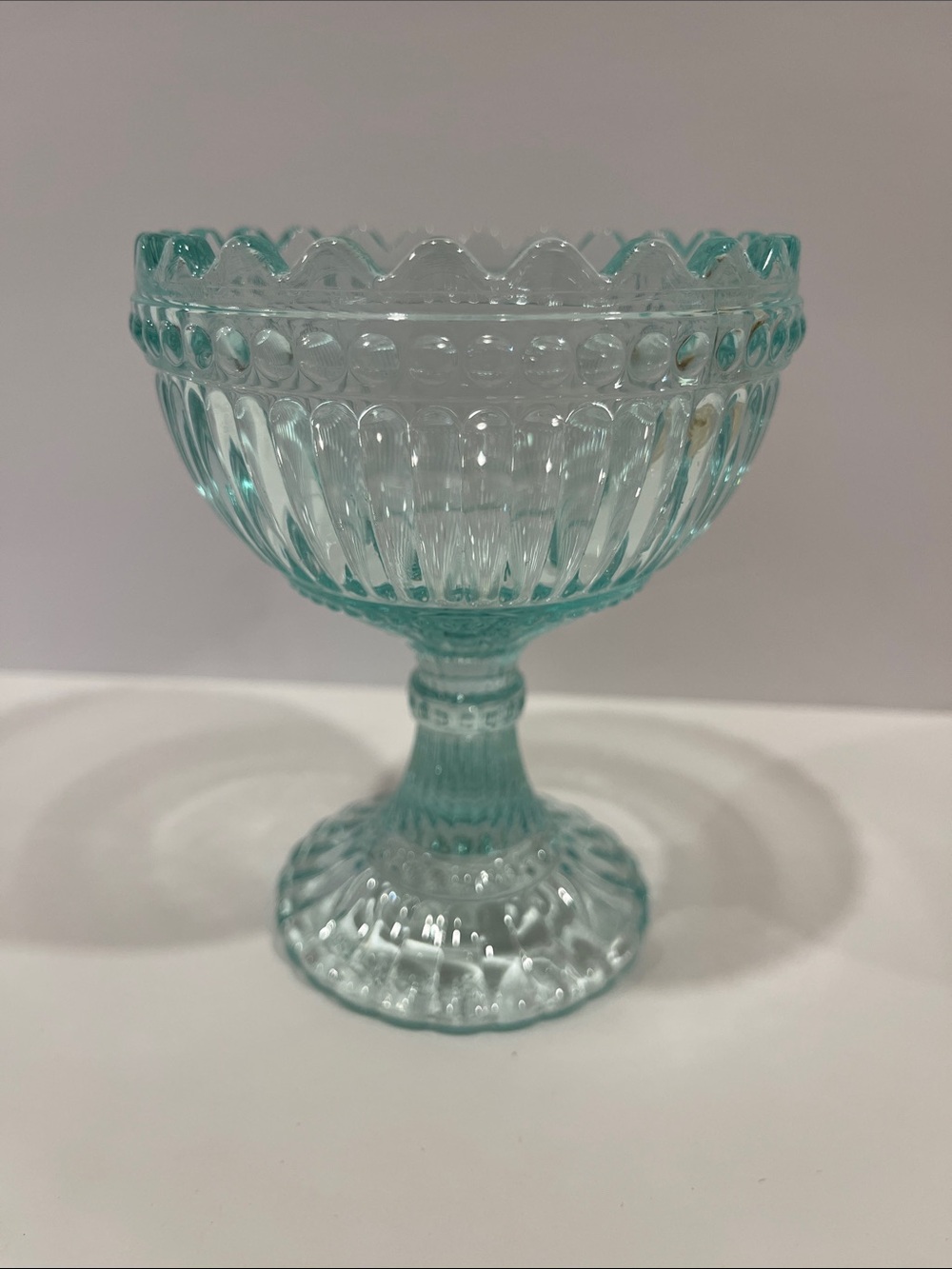Marimekko Iittala Mariskooli Aqua Glass Candy Dish 120mm Chip